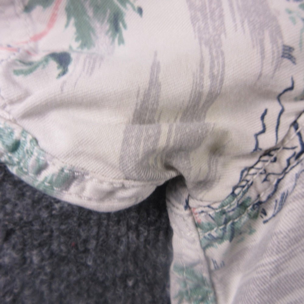 Tommy‎ Bahama Shirt Mens XL Beige Hawaiian Tropical Button Front Short Sleeve - Picture 6 of 8
